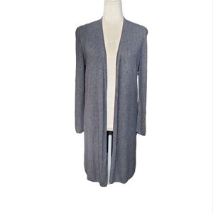 INC International Concepts Open Front Duster Womens Large Split Long Cardigan